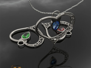 heart pendant Model Cetak 3D