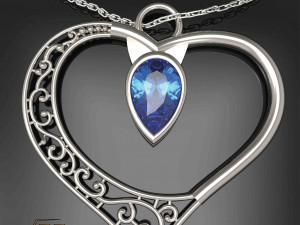 heart pendant Model Cetak 3D