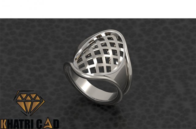 oval shape men ring Model Cetak 3D .c4d .max .obj .3ds .fbx .stl .blend 
