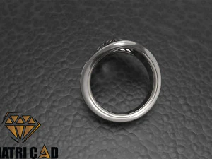 oval shape men ring 3D Print Model