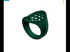 oval shape men ring Model Cetak 3D