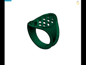 oval shape men ring 3D Print Model