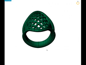 oval shape men ring 3D Print Model