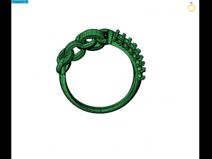 chain ring with gems Modèles 3D en vedette
