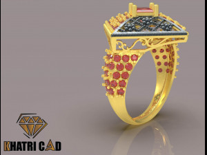 flower box ring with beads 3Dプリントモデル