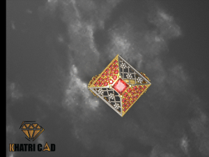 flower box ring with beads 3D Принт Модель