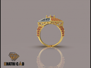 flower box ring with beads 3D Принт Модель