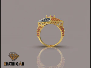 flower box ring with beads 3D Print Model