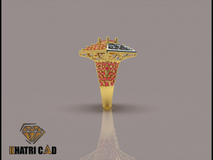 flower box ring with beads 3D Принт Модель