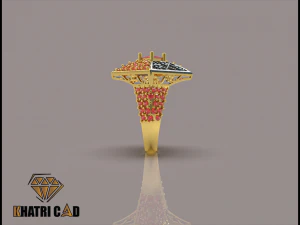 flower box ring with beads 3D Print Model