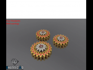 multi shaped pendants with earrings total 8 pieces Modèle 3D