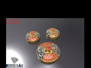 multi shaped pendants with earrings total 8 pieces Modèle 3D