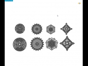 multi shaped pendants with earrings total 8 pieces Modèle 3D