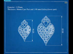 indian style gold pendant full set 3D Print Model