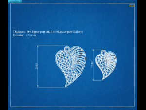 heart pendant with beads 3D Print Model