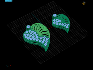 heart pendant with beads 3D Print Model