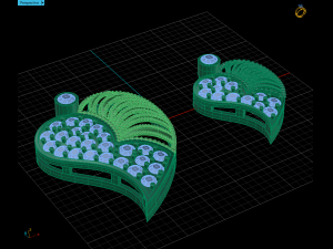 heart pendant with beads 3D Print Model