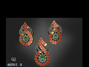 spiral pendant with beads 3D प्रिंट मॉडल