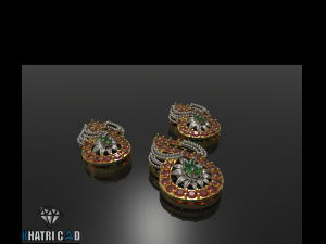 spiral pendant with beads 3D Принт Модель