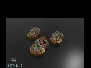spiral pendant with beads 3D Принт Модель