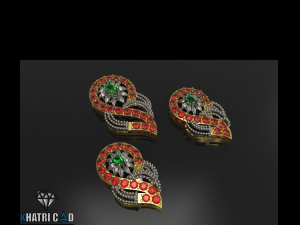 spiral pendant with beads 3D Принт Модель