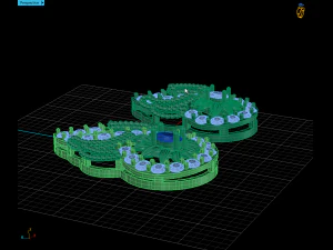 spiral pendant with beads 3D Print Model