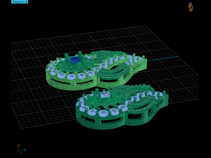 spiral pendant with beads 3D Принт Модель