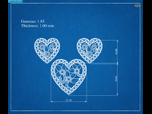 heart pendant with flowers 3D-Druckmodell