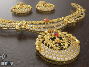 bridal necklace Model Cetak 3D