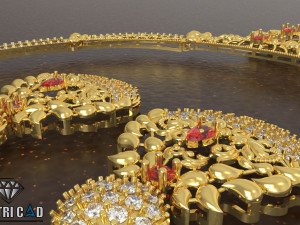 bridal necklace Model Cetak 3D