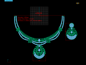 bridal necklace Model Cetak 3D