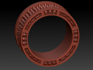 dungeon skull ring 3D 프린트 모델
