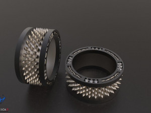 dungeon skull ring 3D 프린트 모델