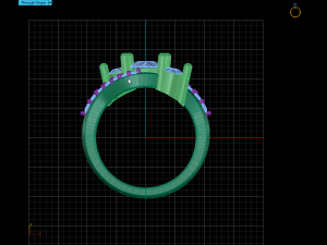3 stones engagement ring 3D 打印模型