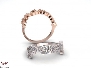 alphabet ring 3Dプリントモデル