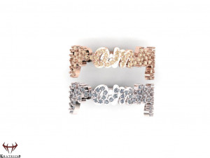 alphabet ring 3Dプリントモデル