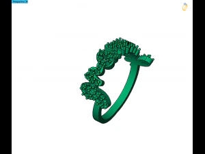 alphabet ring 3D Print Model