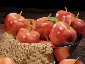 mele basso poli Modello 3D