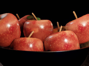 apples low poly 3D Model