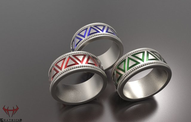 enamel ring 3D-Druckmodell .c4d .max .obj .3ds .fbx .stl .blend 