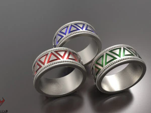 emaille ring 3D printmodel