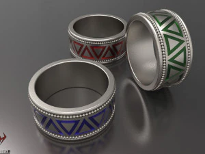 emaille ring 3D printmodel