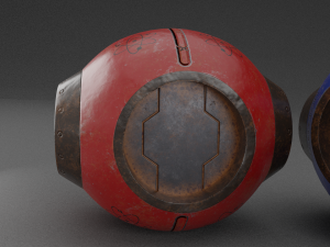 sci fi sphere 3D 모델