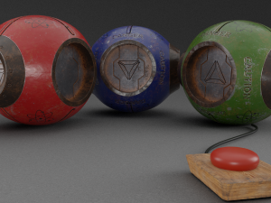 sci fi sphere 3D 모델