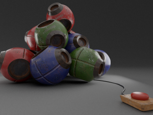 sci fi sphere 3D 모델