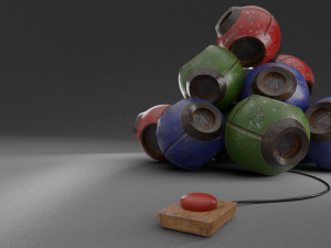 sci fi sphere 3D 모델
