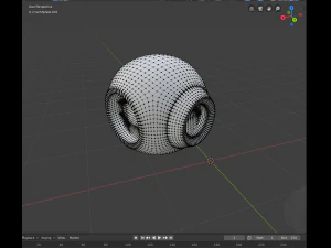 sci fi sphere 3D Model