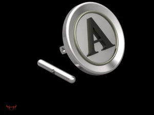 cufflinks all letters alphabets 3D Model