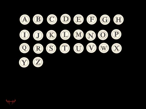cufflinks all letters alphabets 3D Model