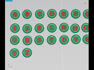 cufflinks all letters alphabets 3D मॉडल